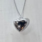 Large Silver-Tone Heart Necklace