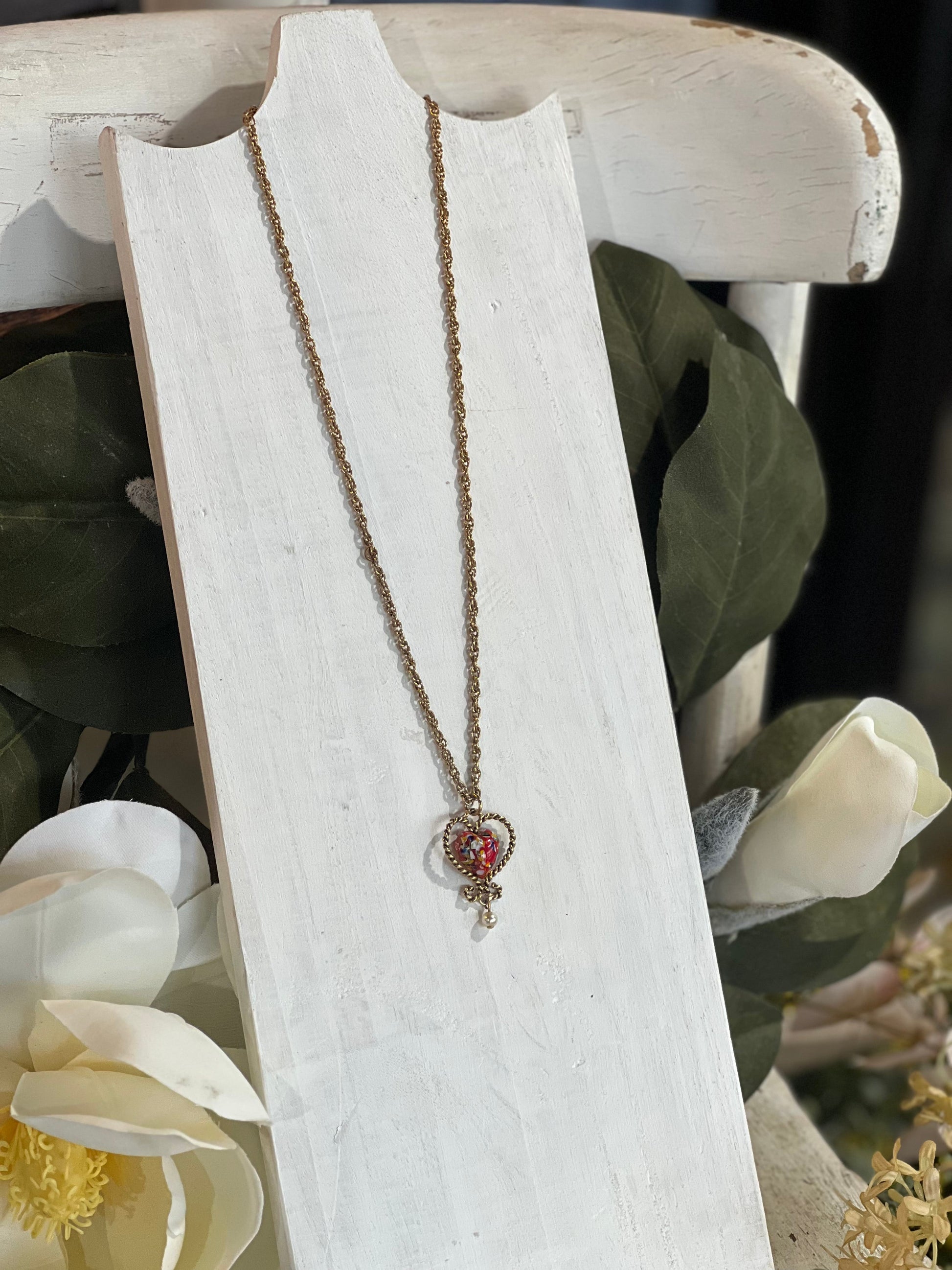 Sarah Coventry Heart Necklace