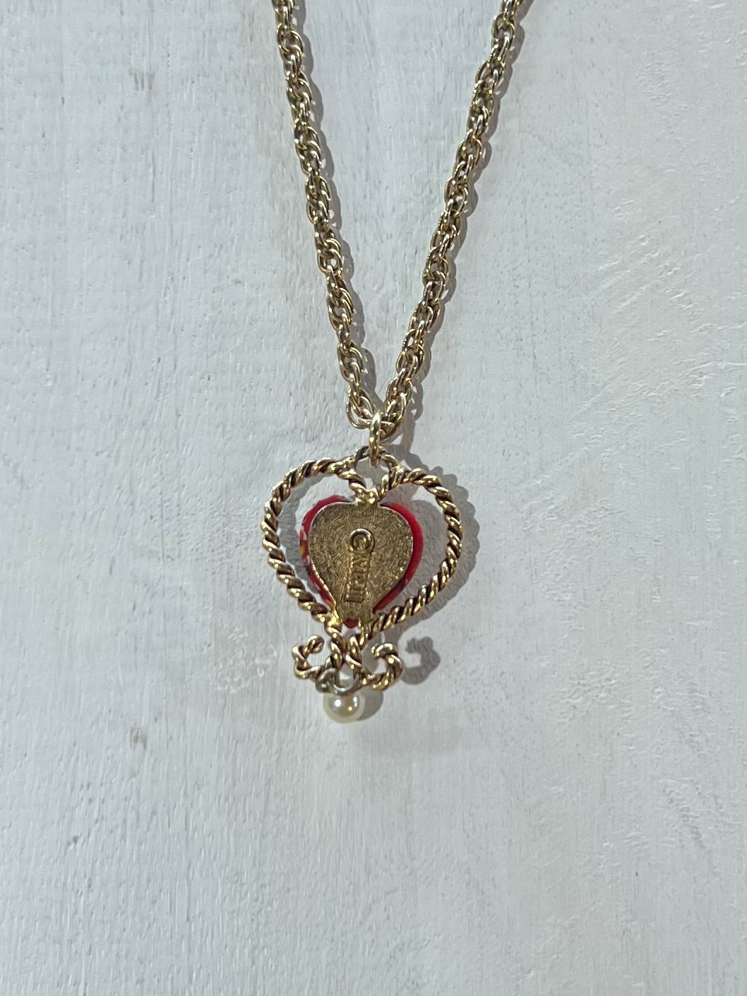 Sarah Coventry Heart Necklace