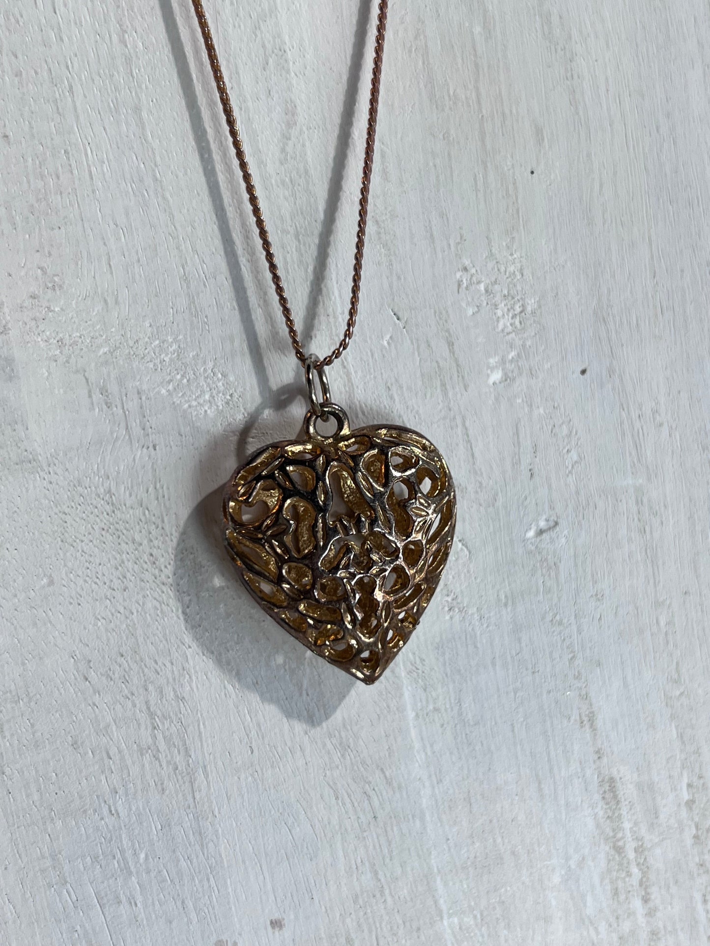 Long, Bohemian-Style Lariat Heart Necklace