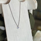 Crystal Heart Necklace with Aurora Borealis Finish