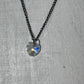 Crystal Heart Necklace with Aurora Borealis Finish