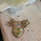 Vintage Bow & Heart Brooch
