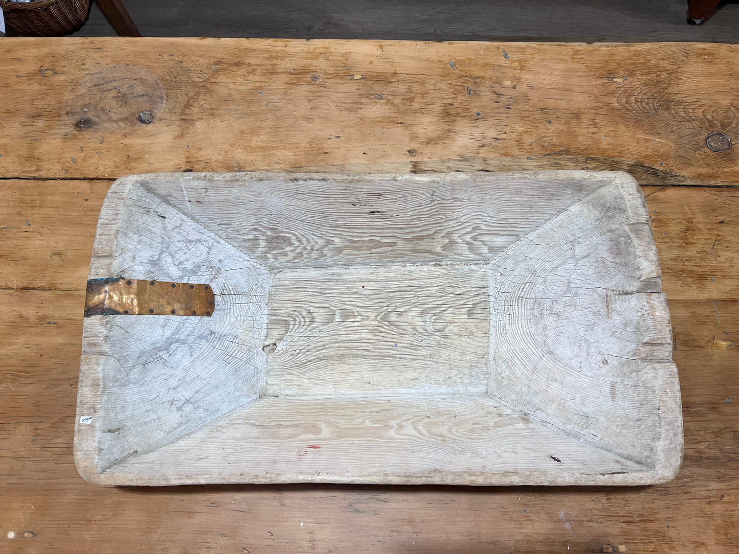 Large Wooden Dough Bowl