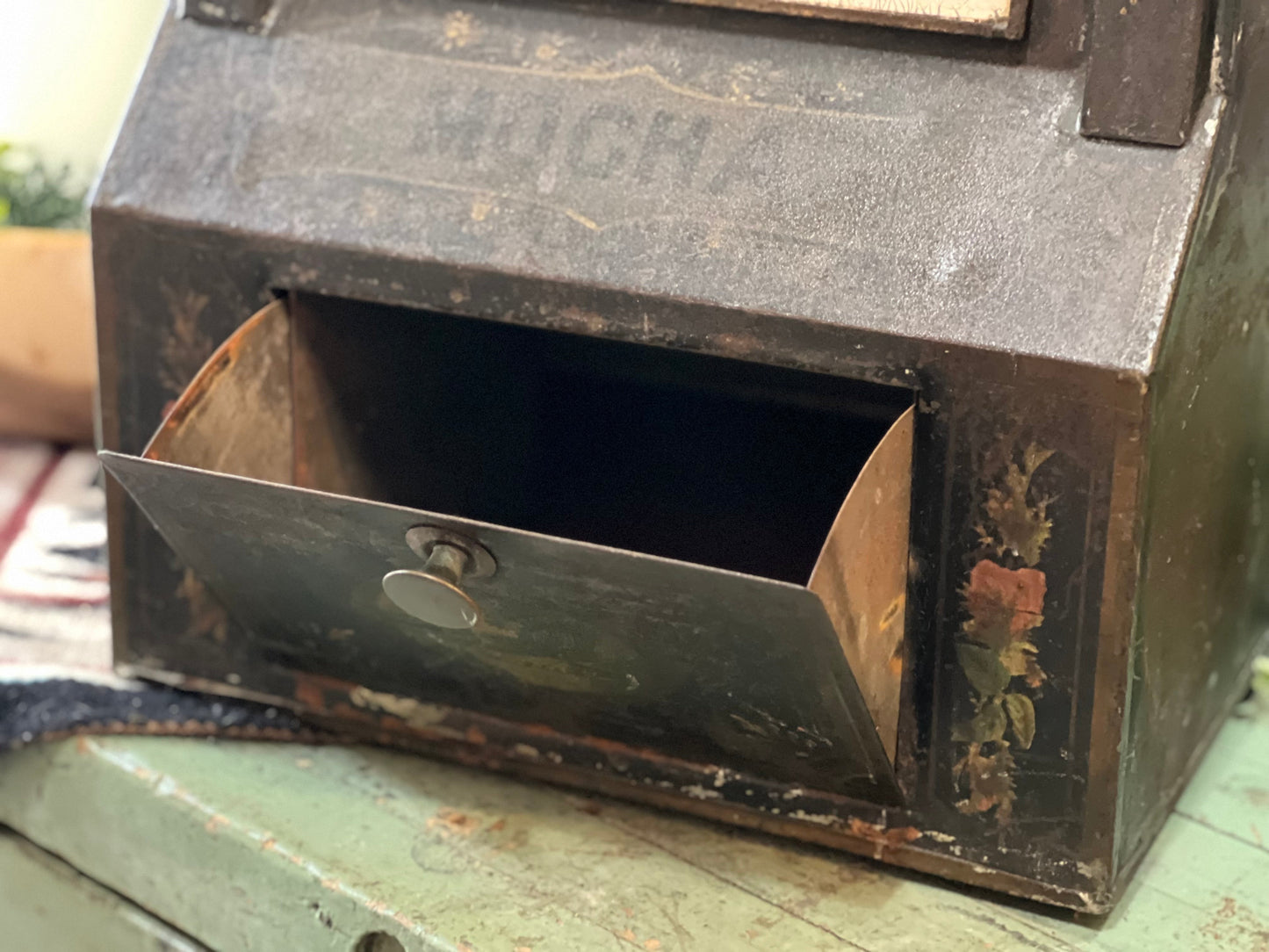 Antique Coffee Bin