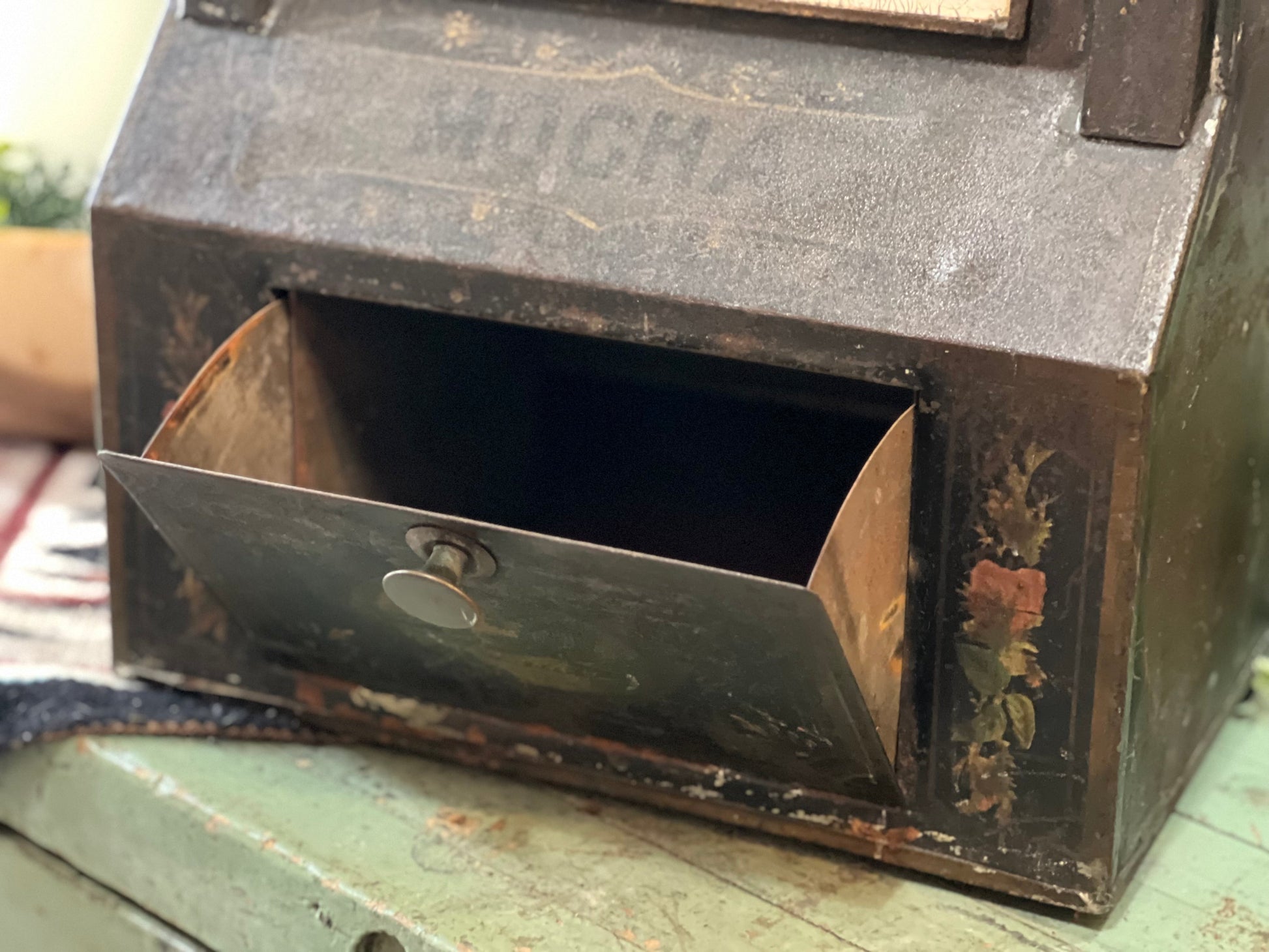 Antique Coffee Bin