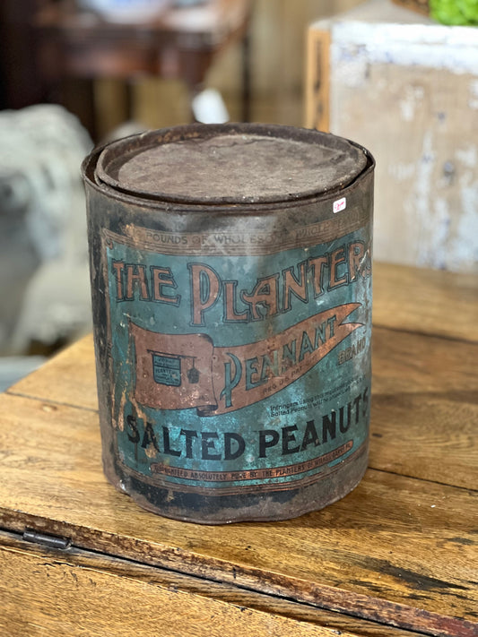 Planters Pennant Brand Salted Peanuts Tin