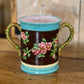 Majolica 2 Handled Tankard Lamp