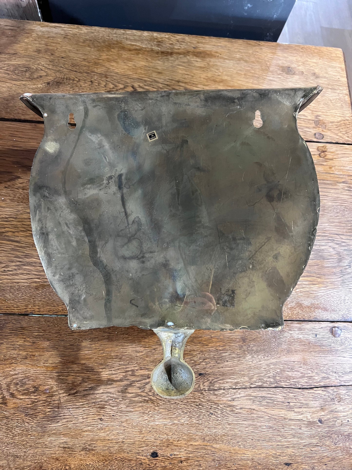 Vintage Brass Wall Planter