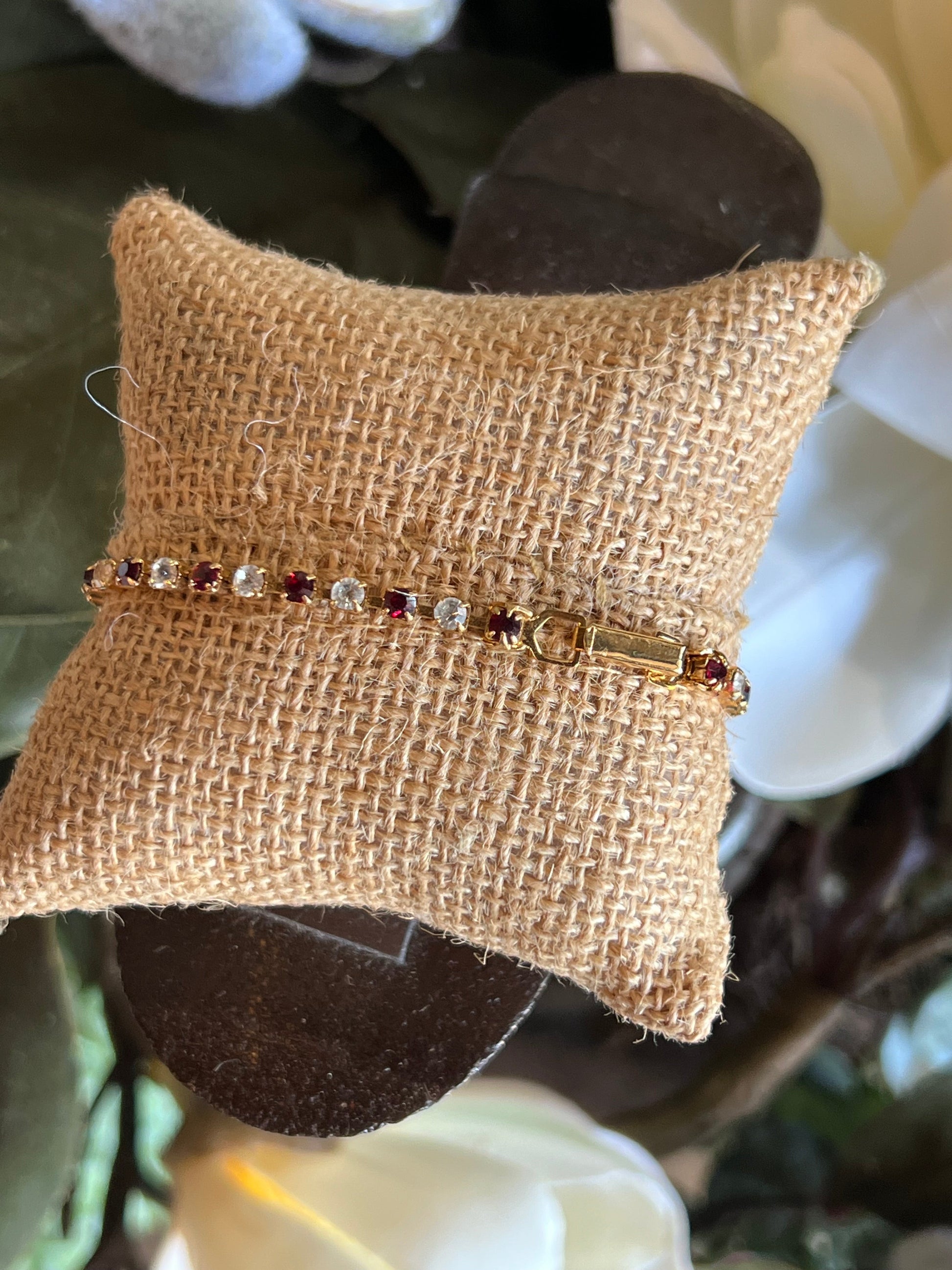 Gold-Tone Tennis Bracelet with