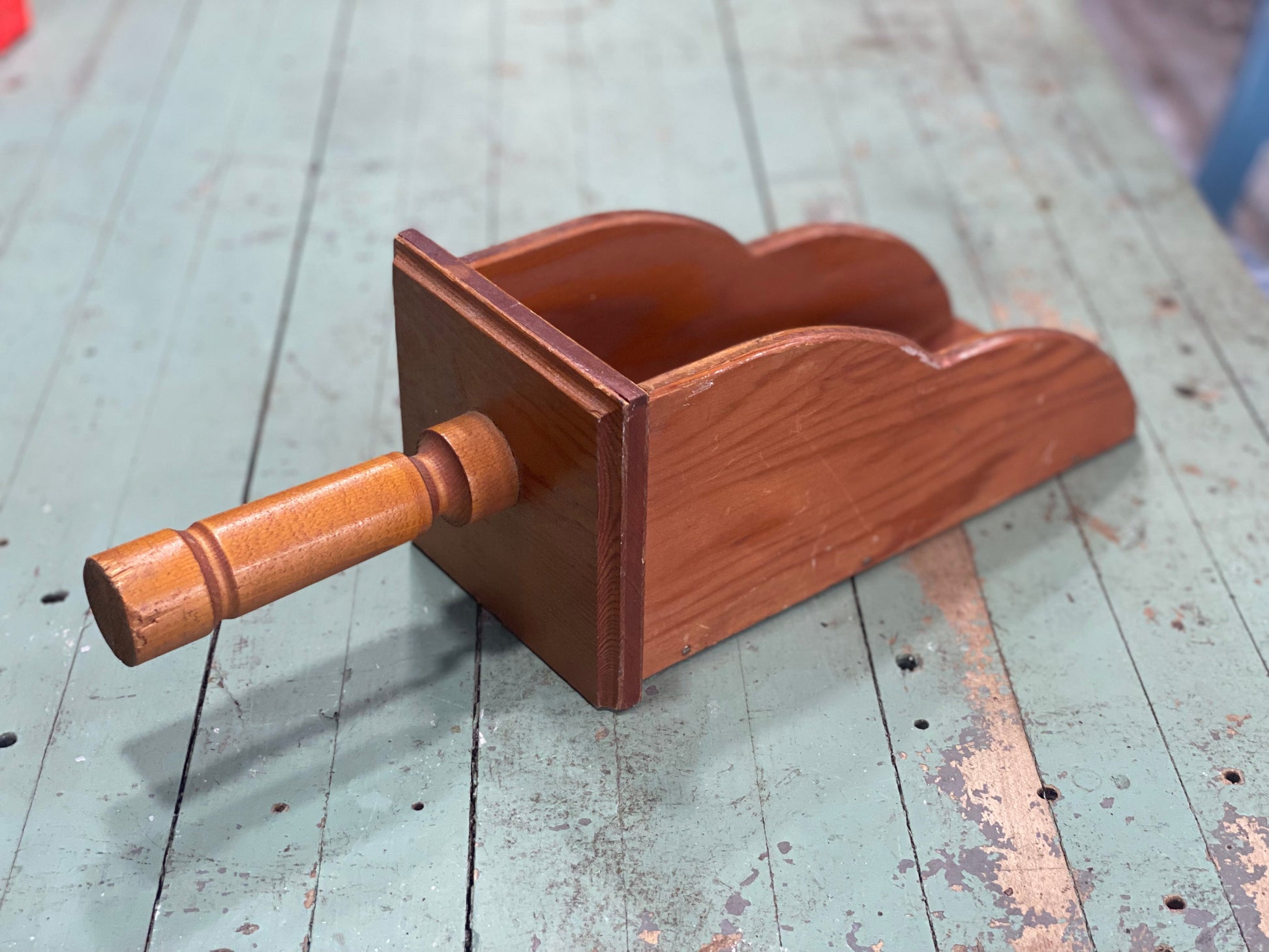 Wooden Wall Pocket Scoop