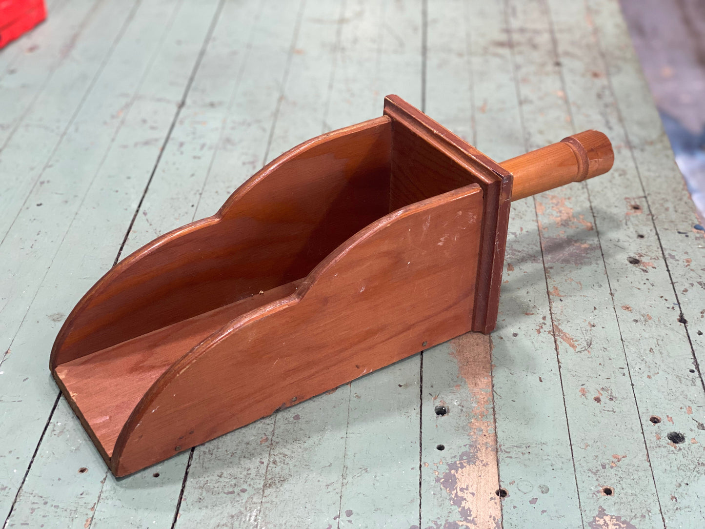 Wooden Wall Pocket Scoop