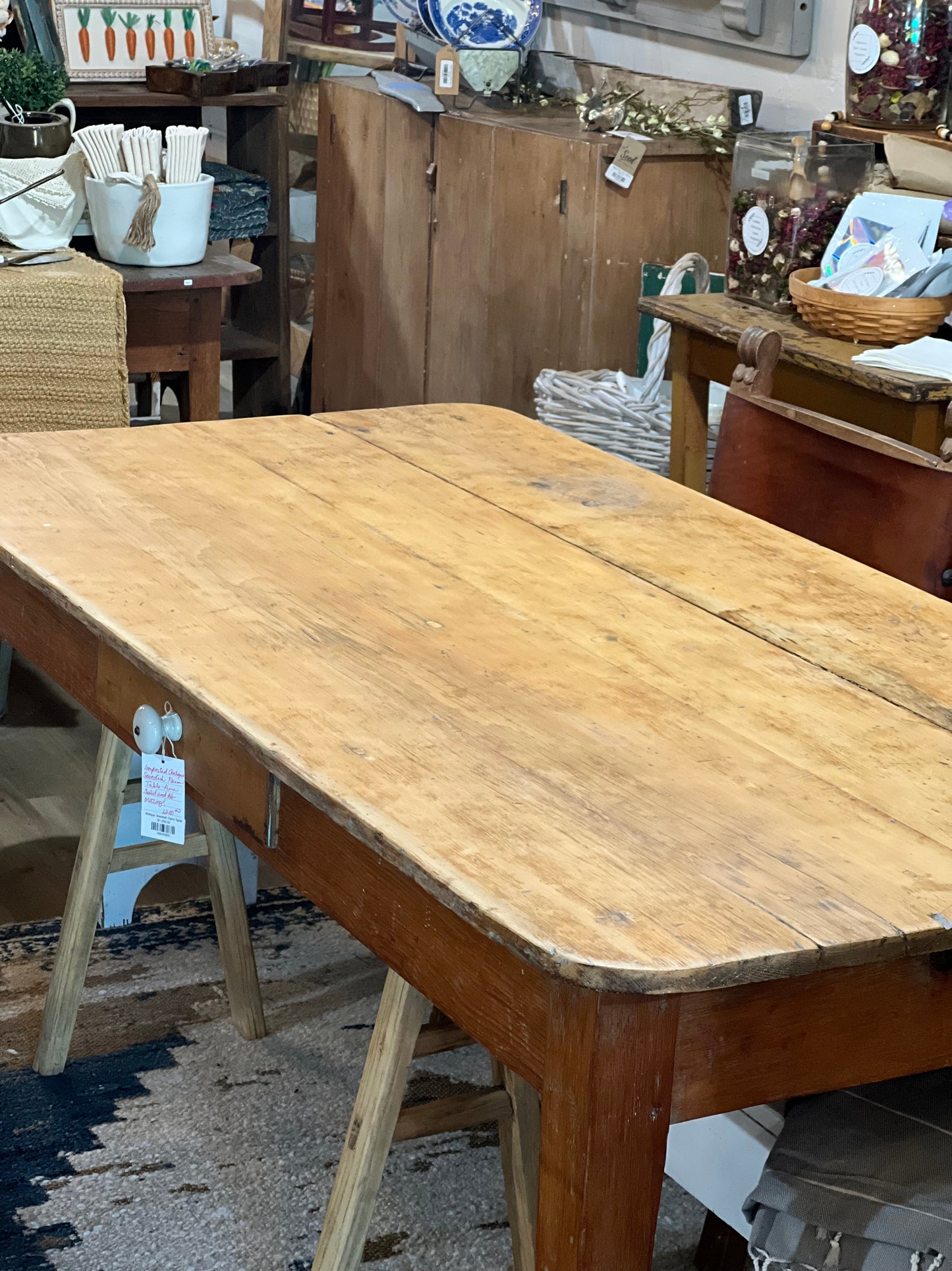 Antique Swedish Farm Table