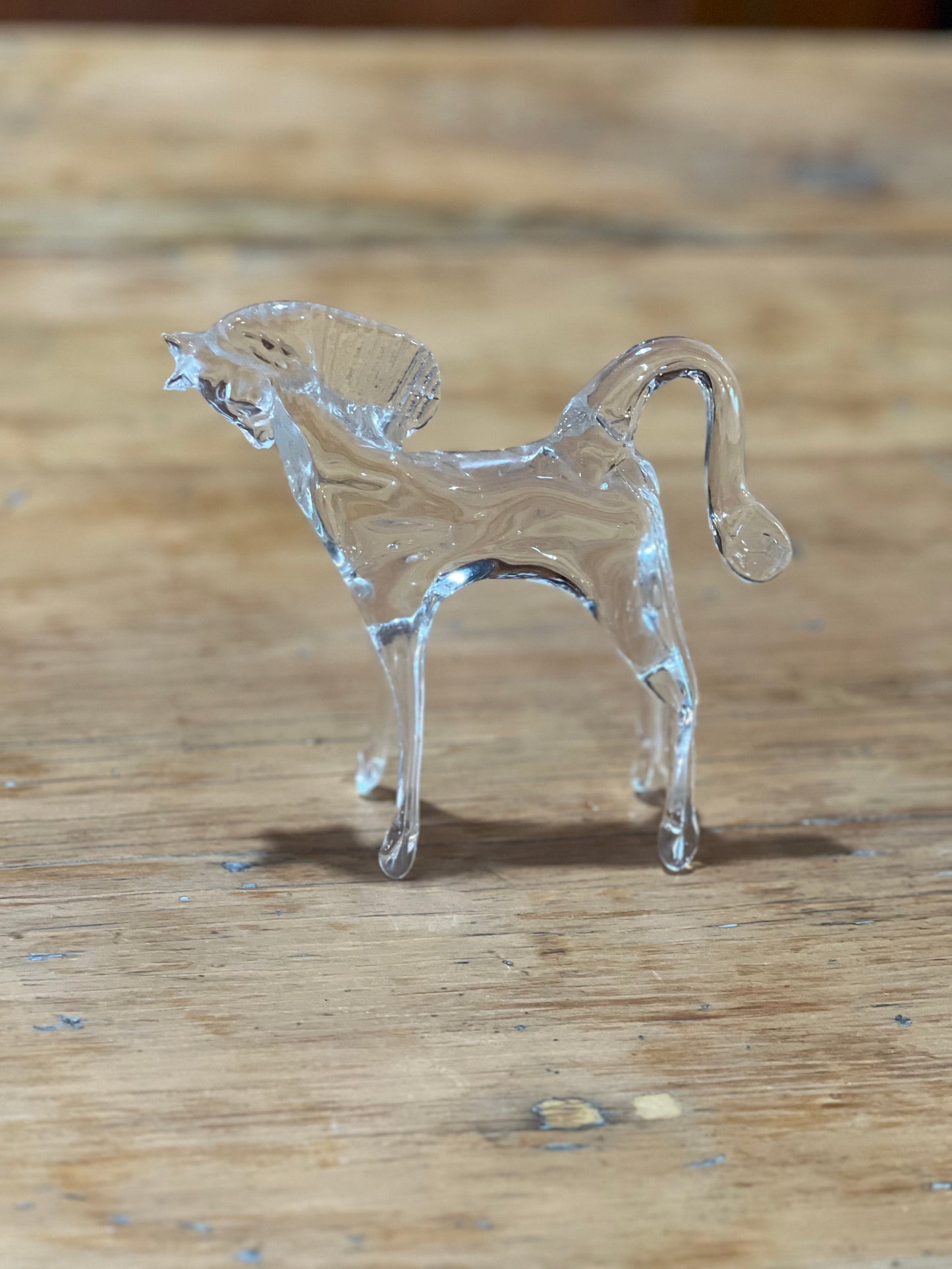 Glass Horse Figurine
