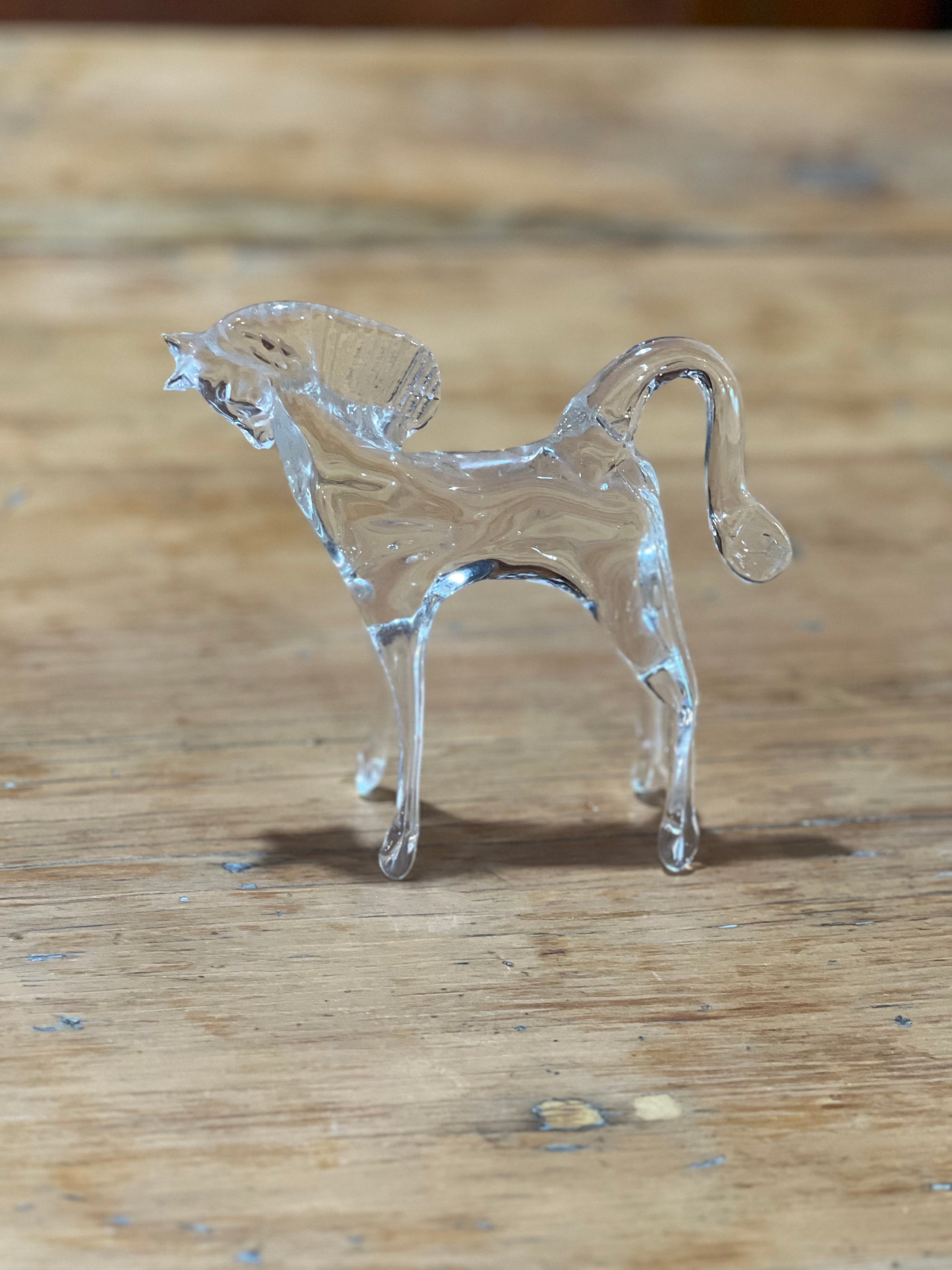 Glass Horse Figurine