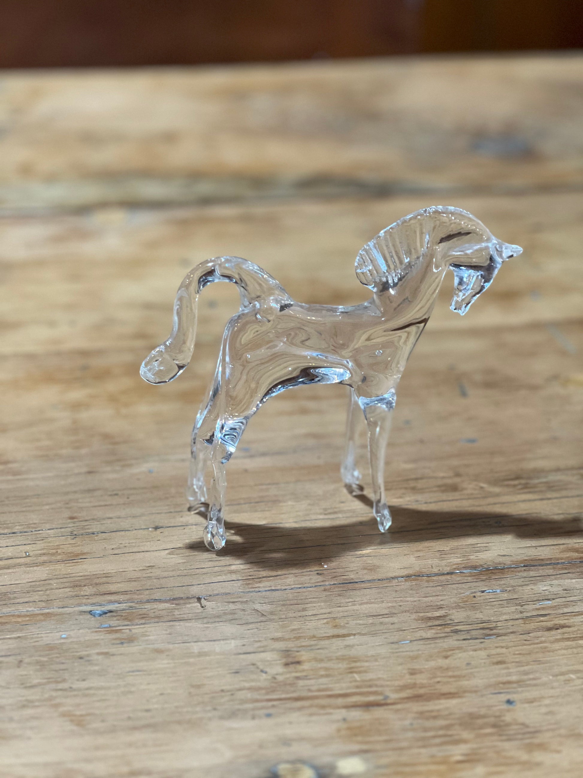 Glass Horse Figurine