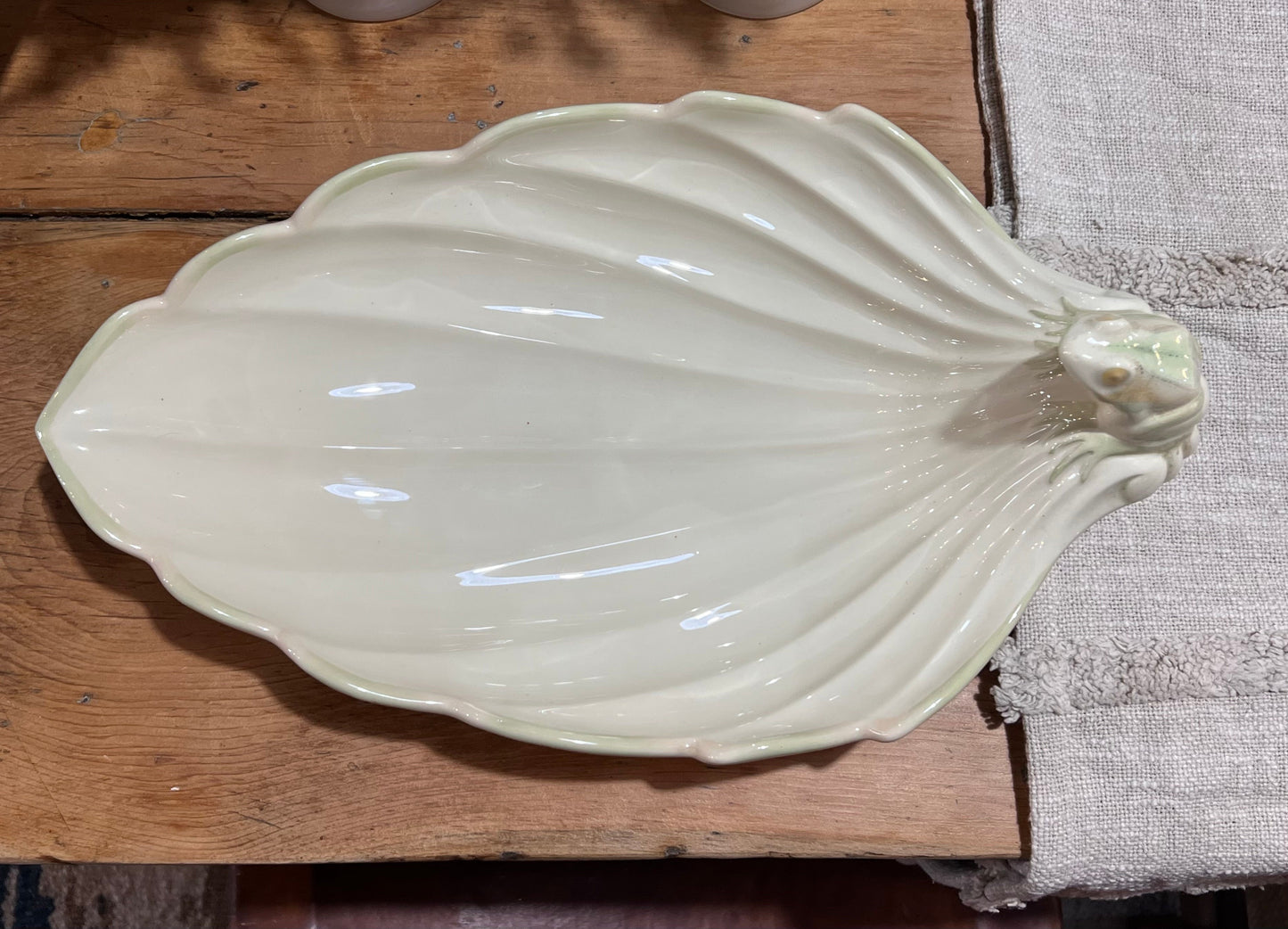 Lenox Garden Splendor Leaf Platter with Frog