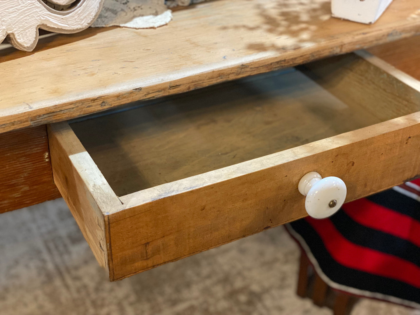 Antique Swedish Farm Table