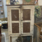 White Chippy Paint Pie Safe with Hammered Tin