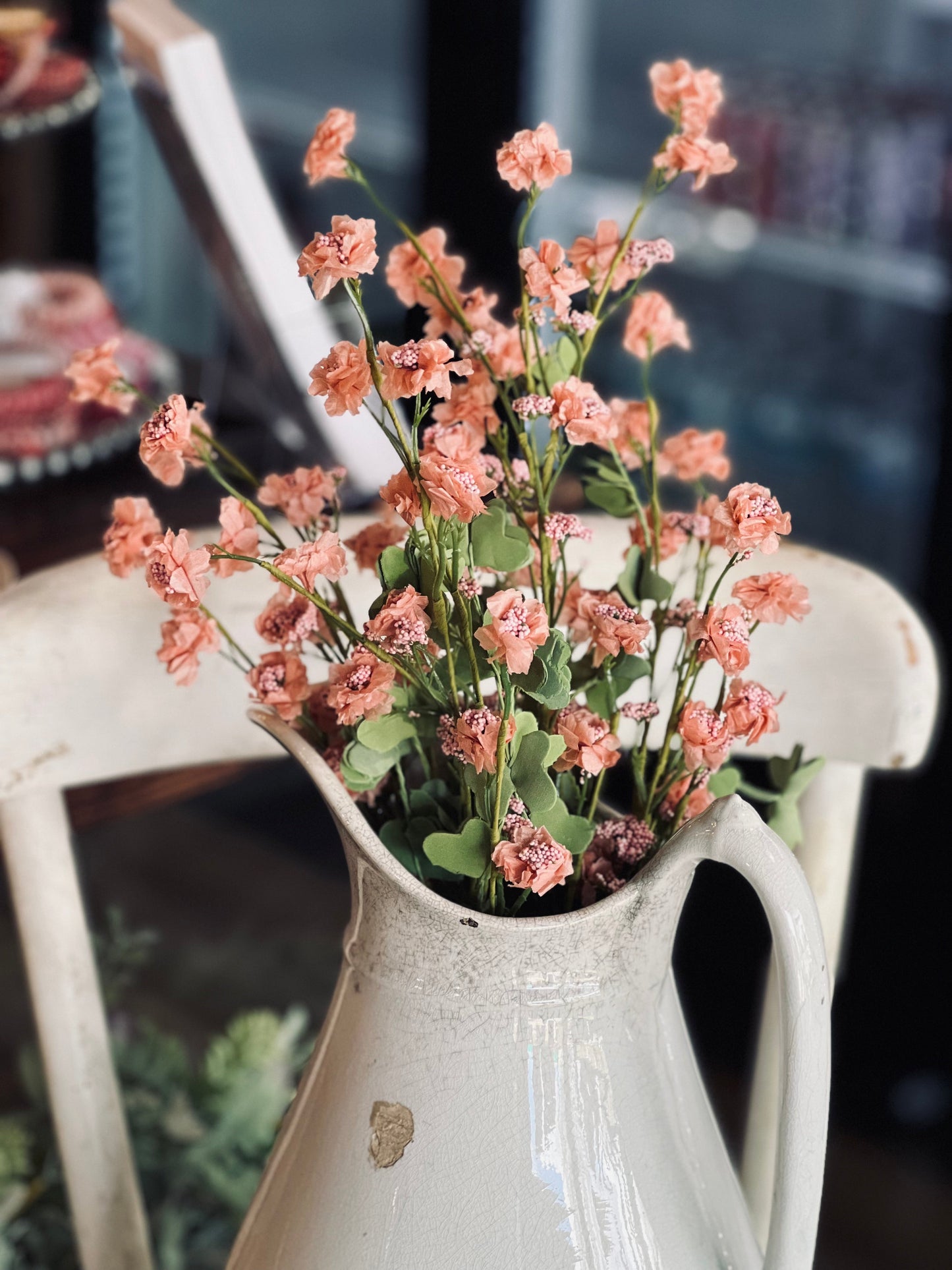 22.5" Colored Floral Sprig