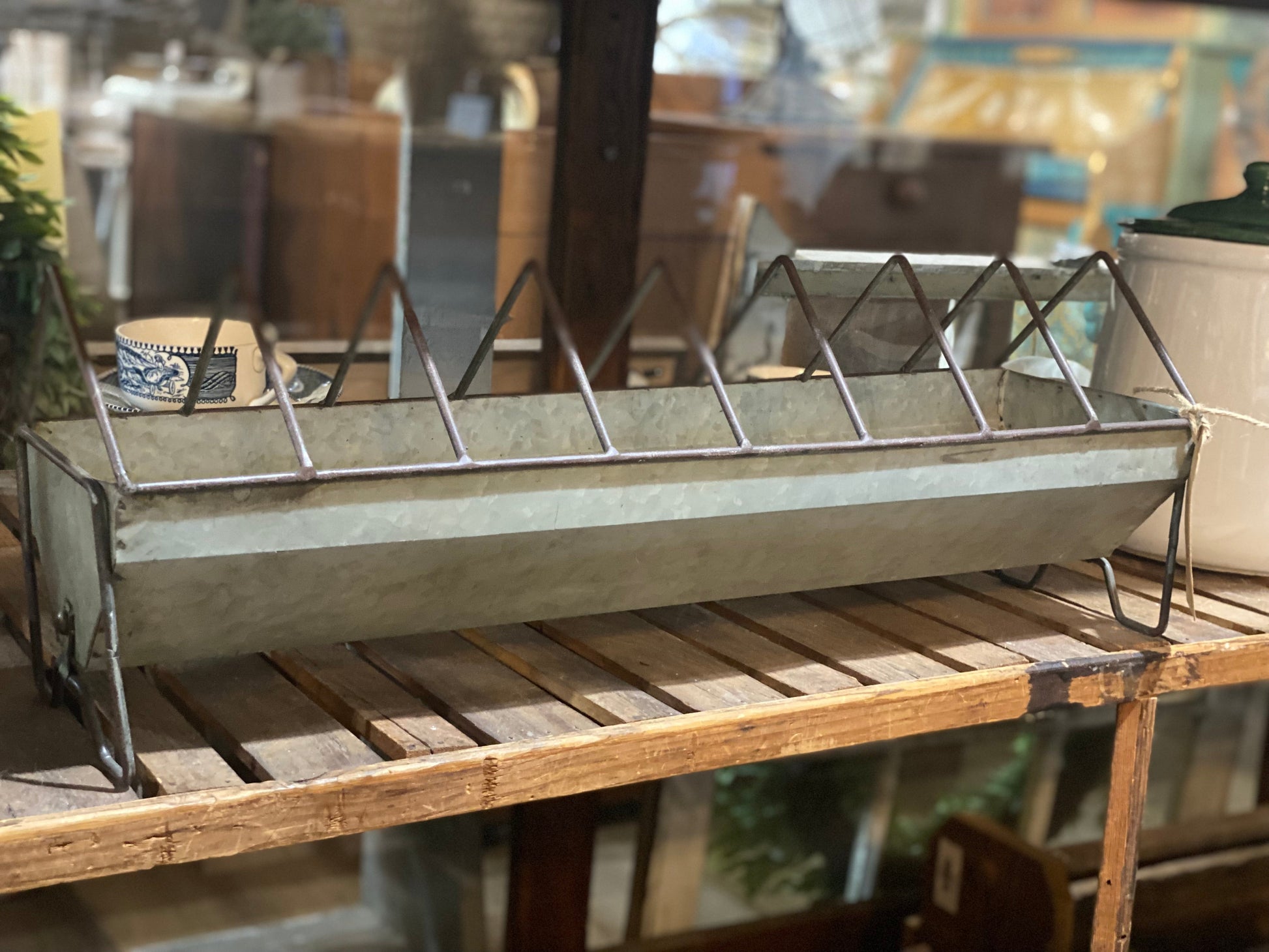 Chicken Feeder Plate Rack