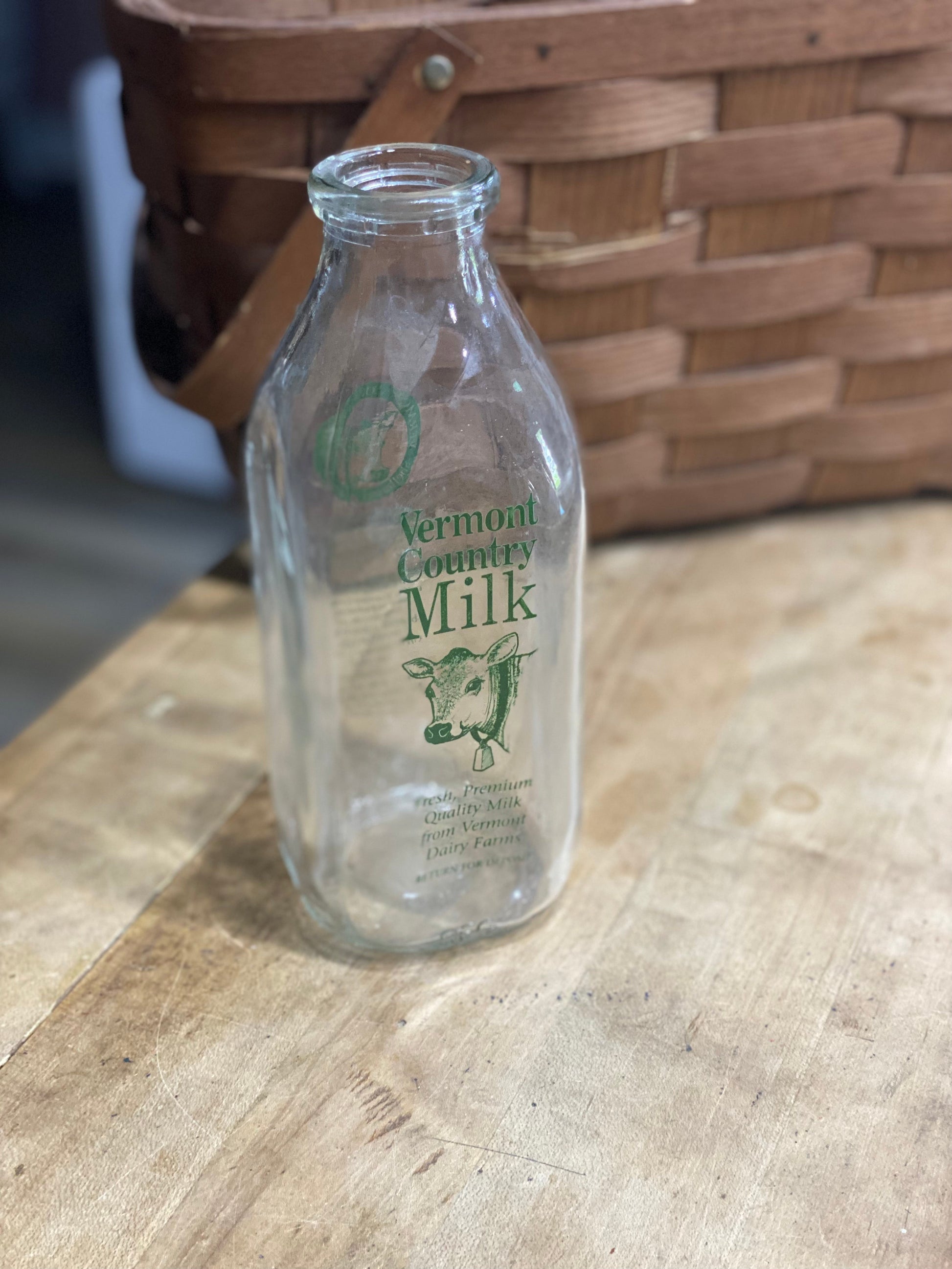 Dairy Bottle Vermont Country Milk