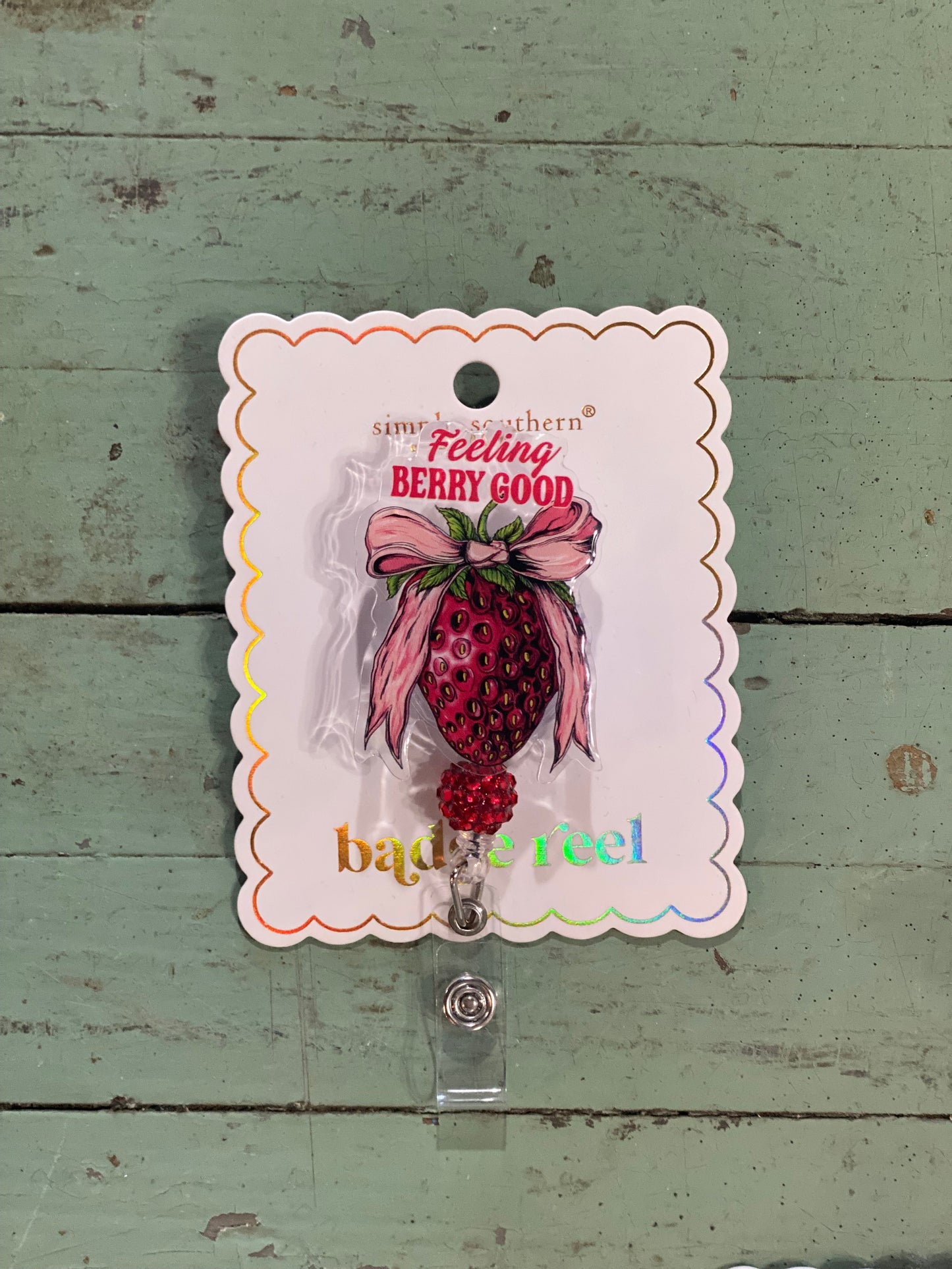 Assorted Badge Reels by Simply Southern Strawberry