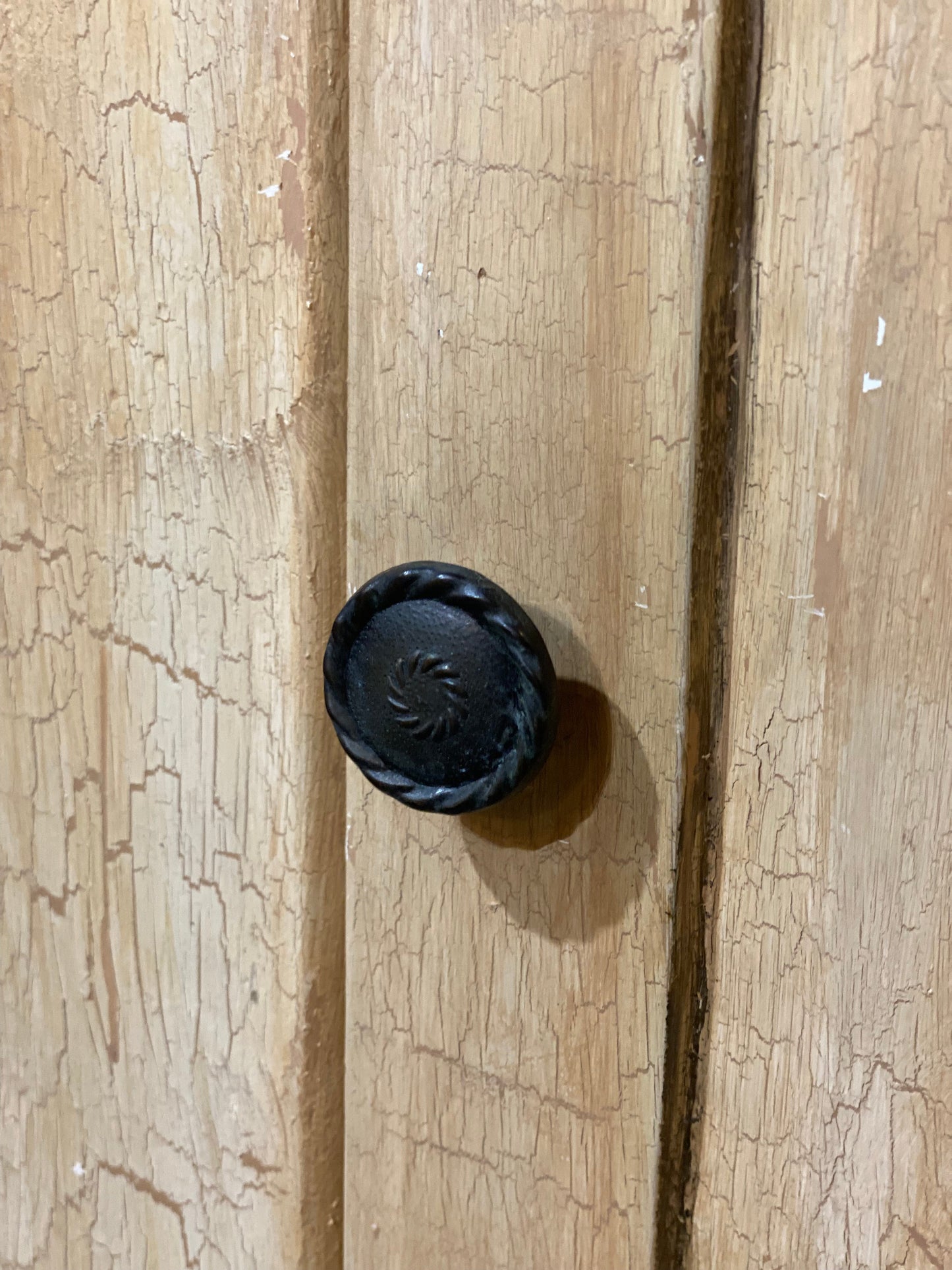 Set of 2 Stackable Corner Pine Cabinets