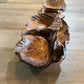 Vintage Hand Carved Burl Wood Basket