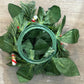 Vintage Christmas Candle Ring Centerpiece • Holly, Candy Canes & Gifts