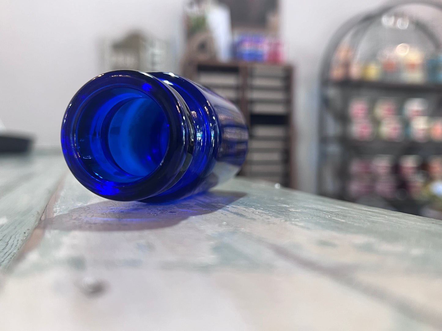 Antique Cobalt Blue Apothecary Bottle
