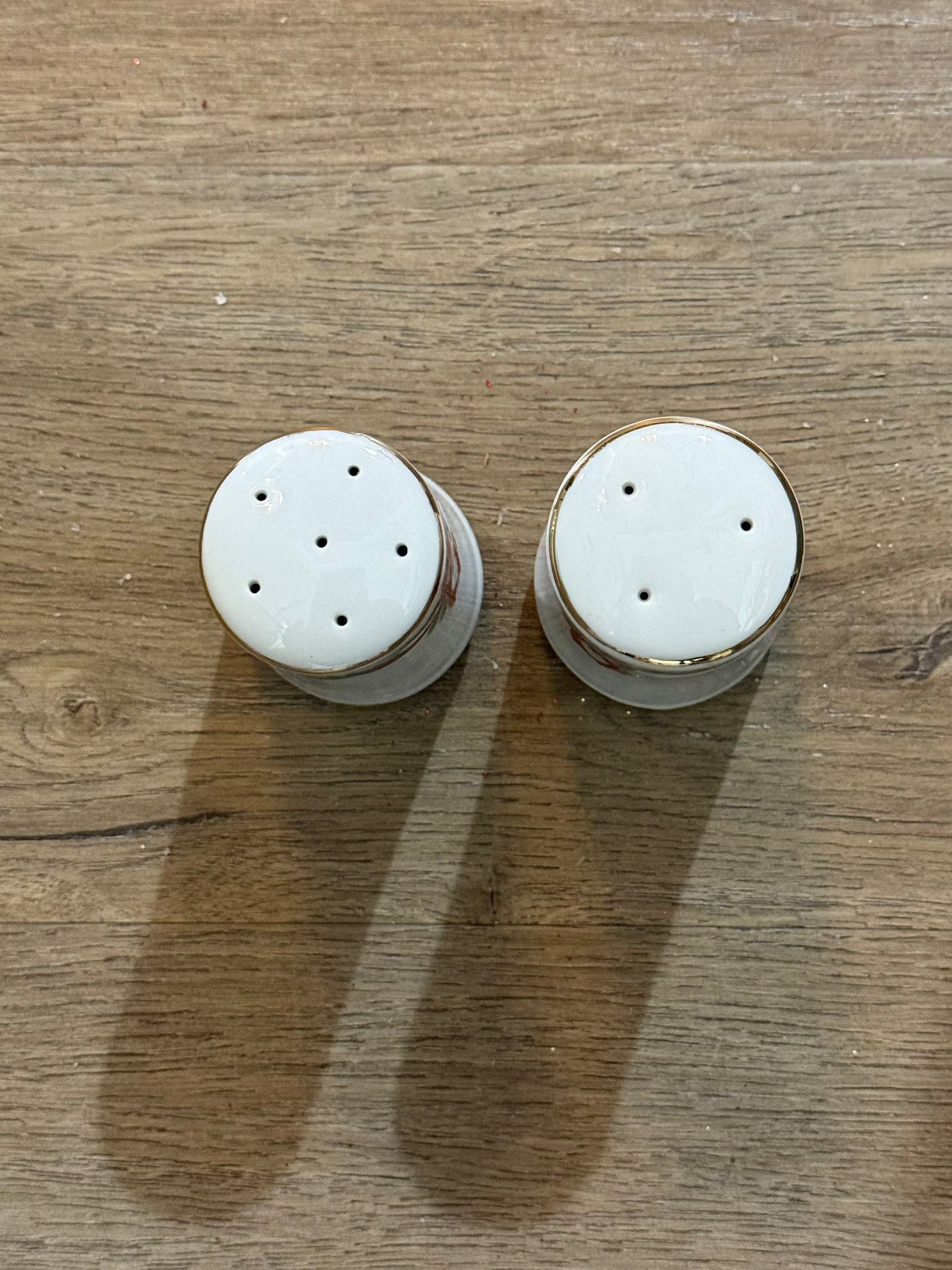 Vintage Christmas Poinsettia Salt & Pepper Shakers