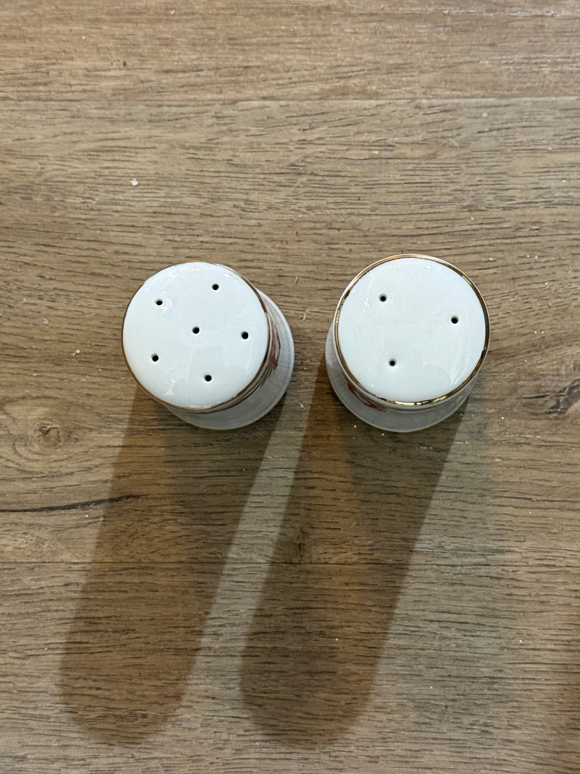 Vintage Christmas Poinsettia Salt & Pepper Shakers