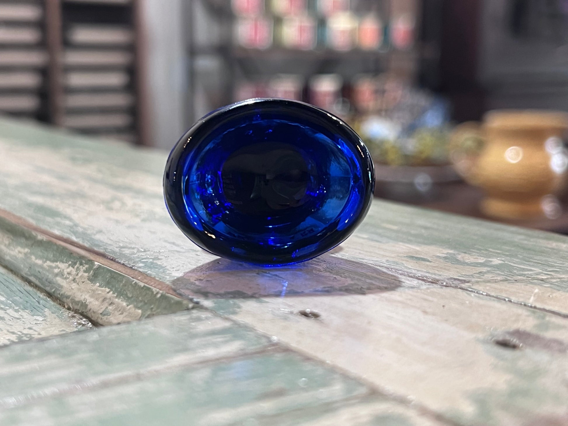 Antique Wyeth Blue Eye Wash Bottle Stopper