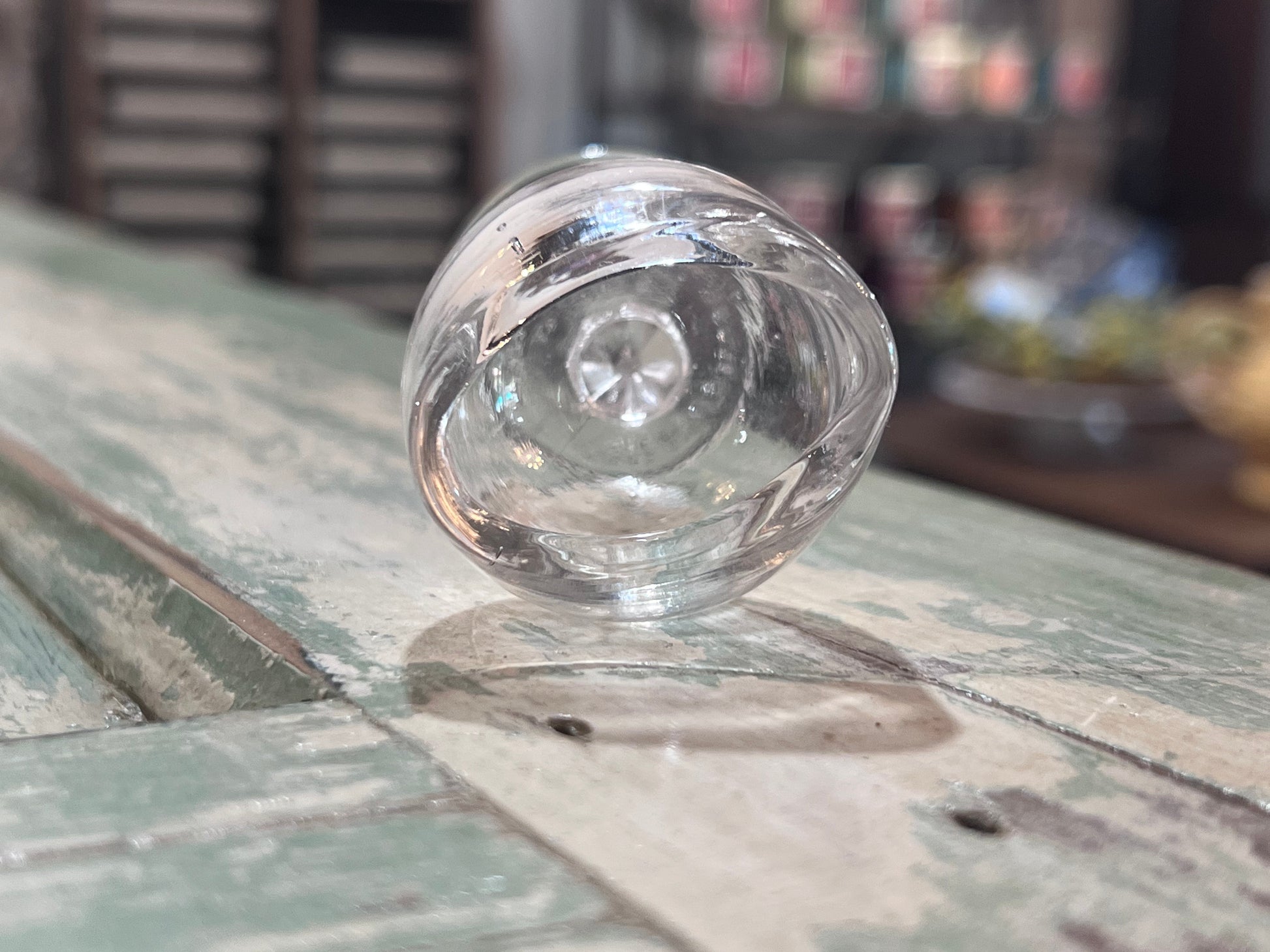 Antique Clear Eye Wash Cup