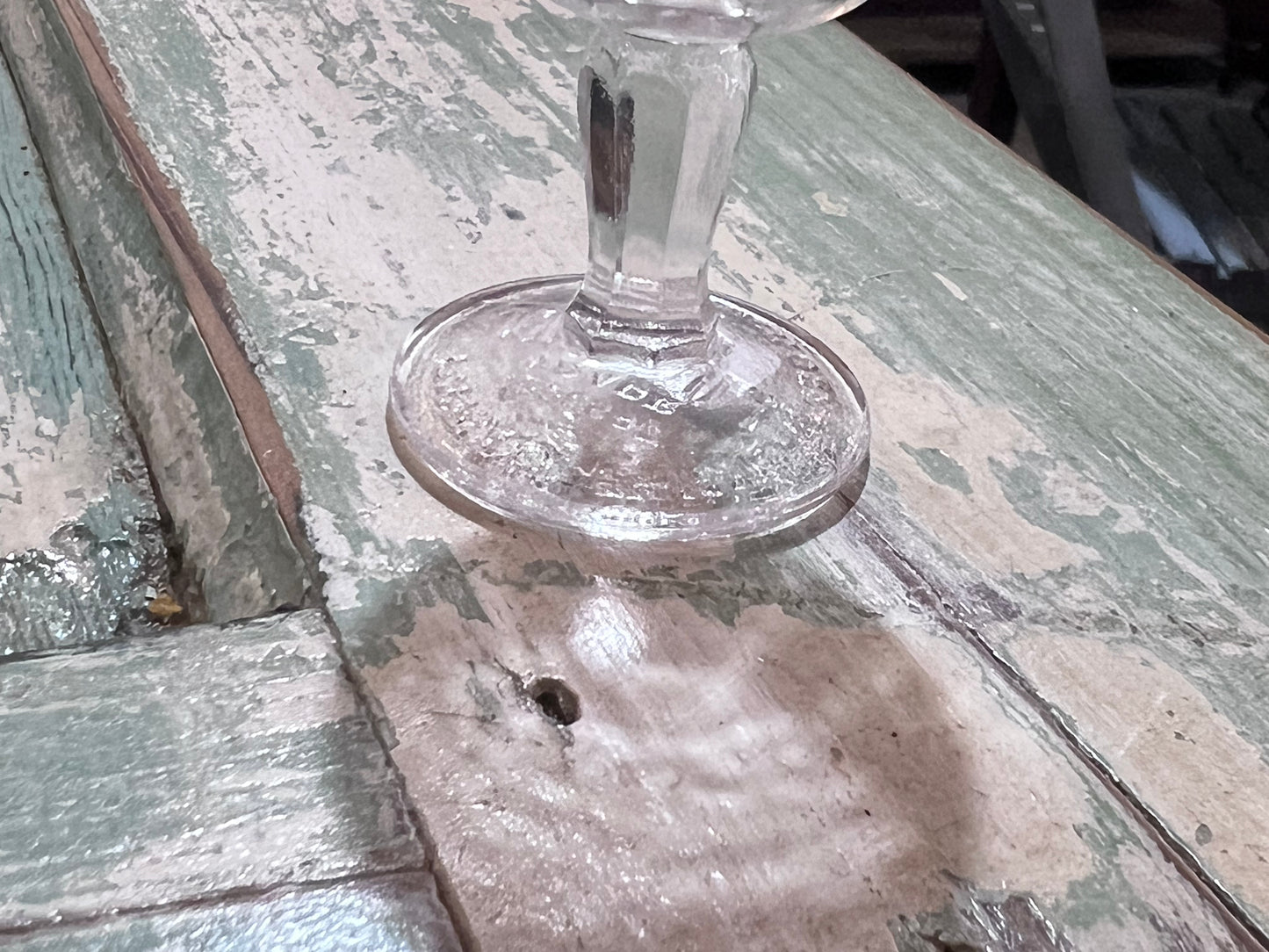 Antique Clear Eye Wash Cup