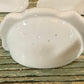 Vintage White Porcelain Knife Rests – Set of 6 + Bonus Place Card Holder