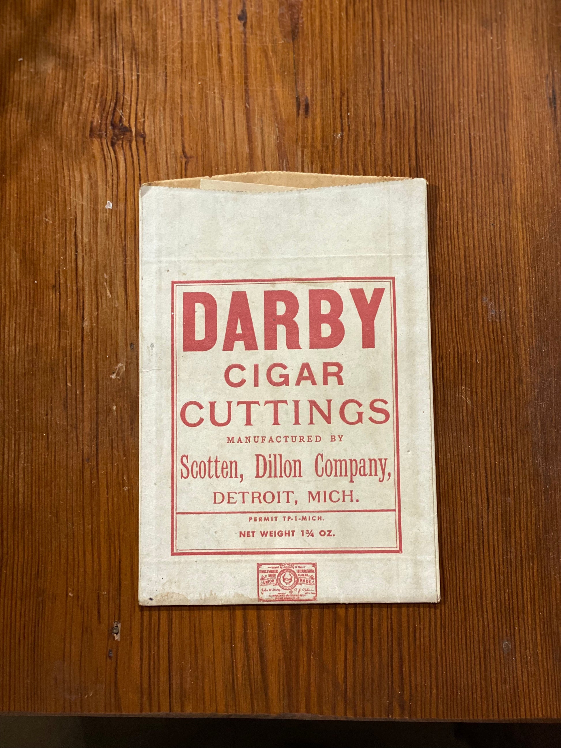Vintage Tobacco Packaging Darby