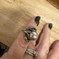 Vintage Sterling Silver Art Nouveau Revival Statement Ring