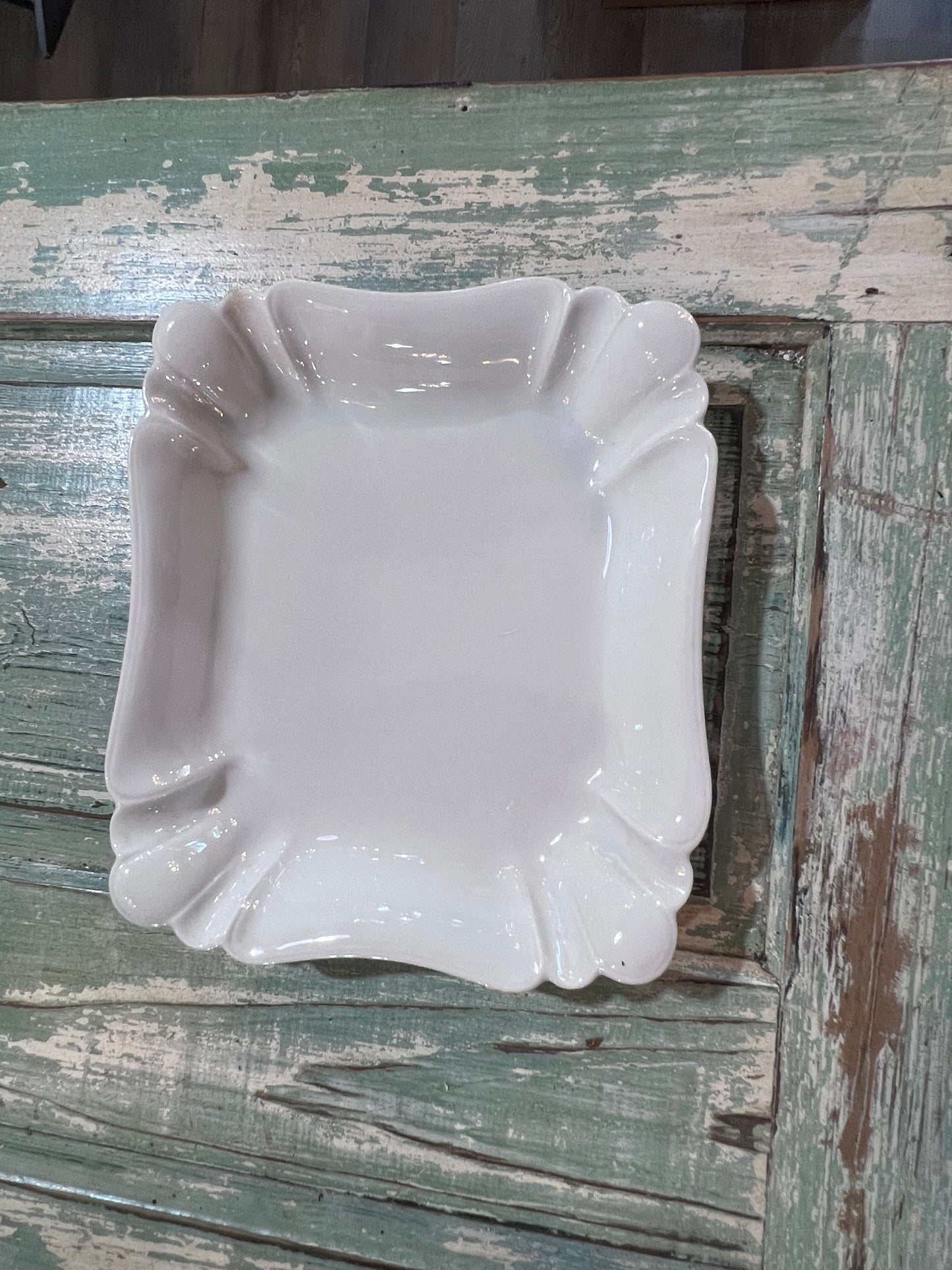 Antique White Ironstone Vegetable Platter
