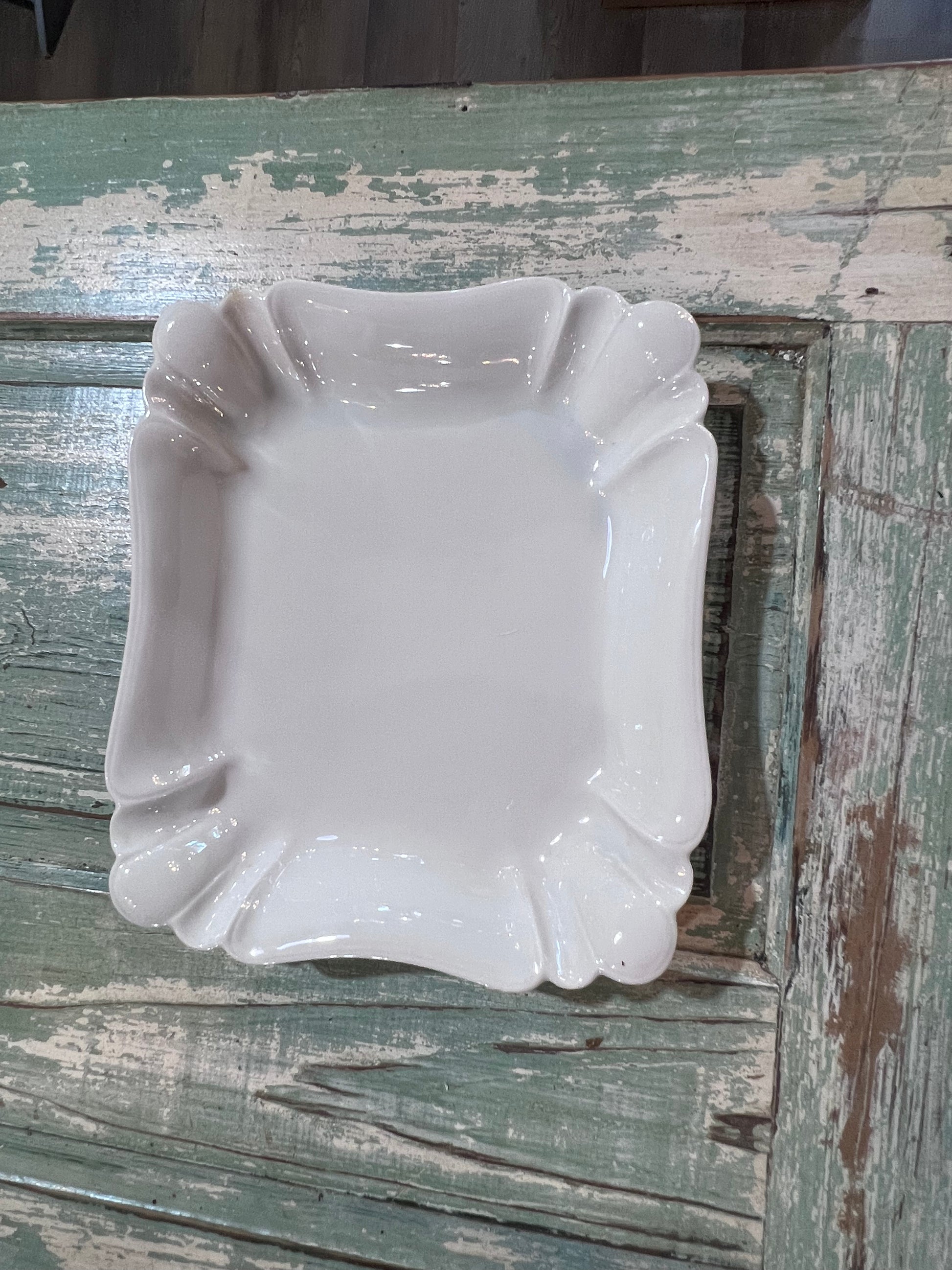 Antique White Ironstone Vegetable Platter