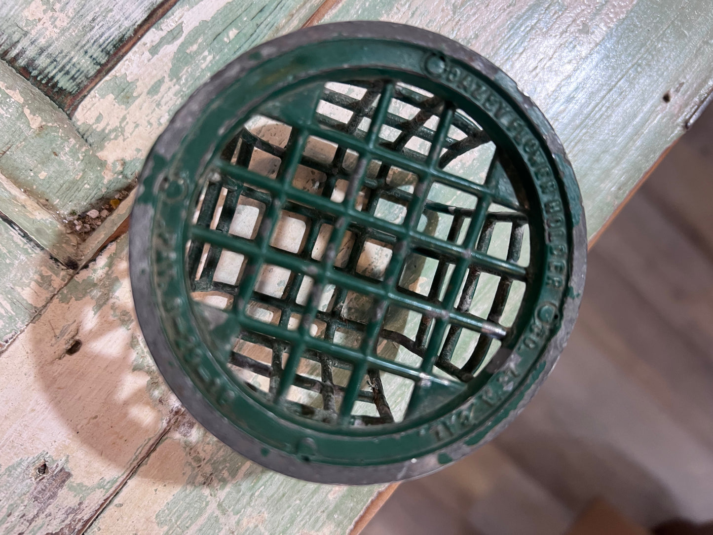 Vintage Dazey Flower Holder Metal Frog Pat.8-29-16 A