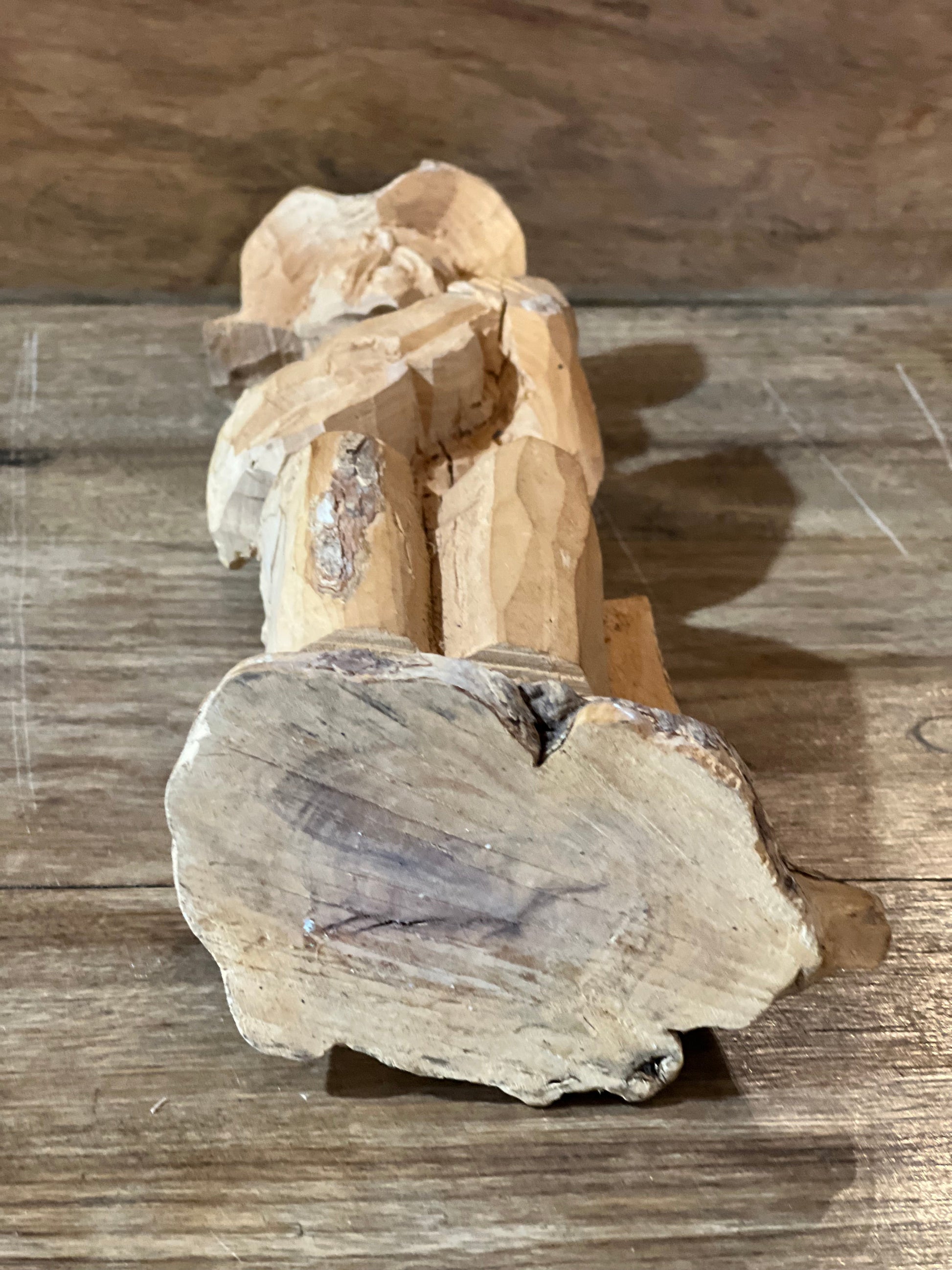 Handcrafted Wooden Man Playing Guitar