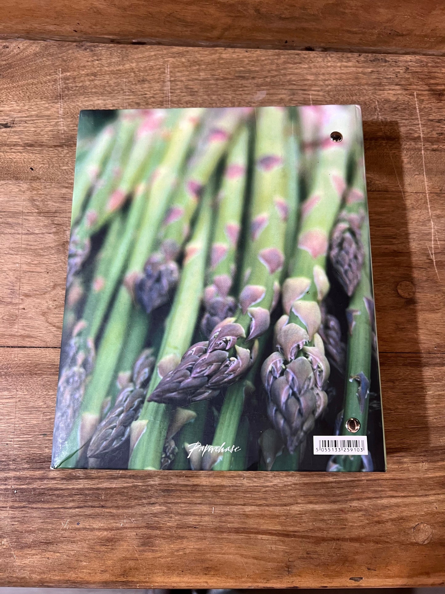 Recipe Book with Asparagus Cover