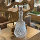 12" Vintage Glass Crystal Cut Decanter