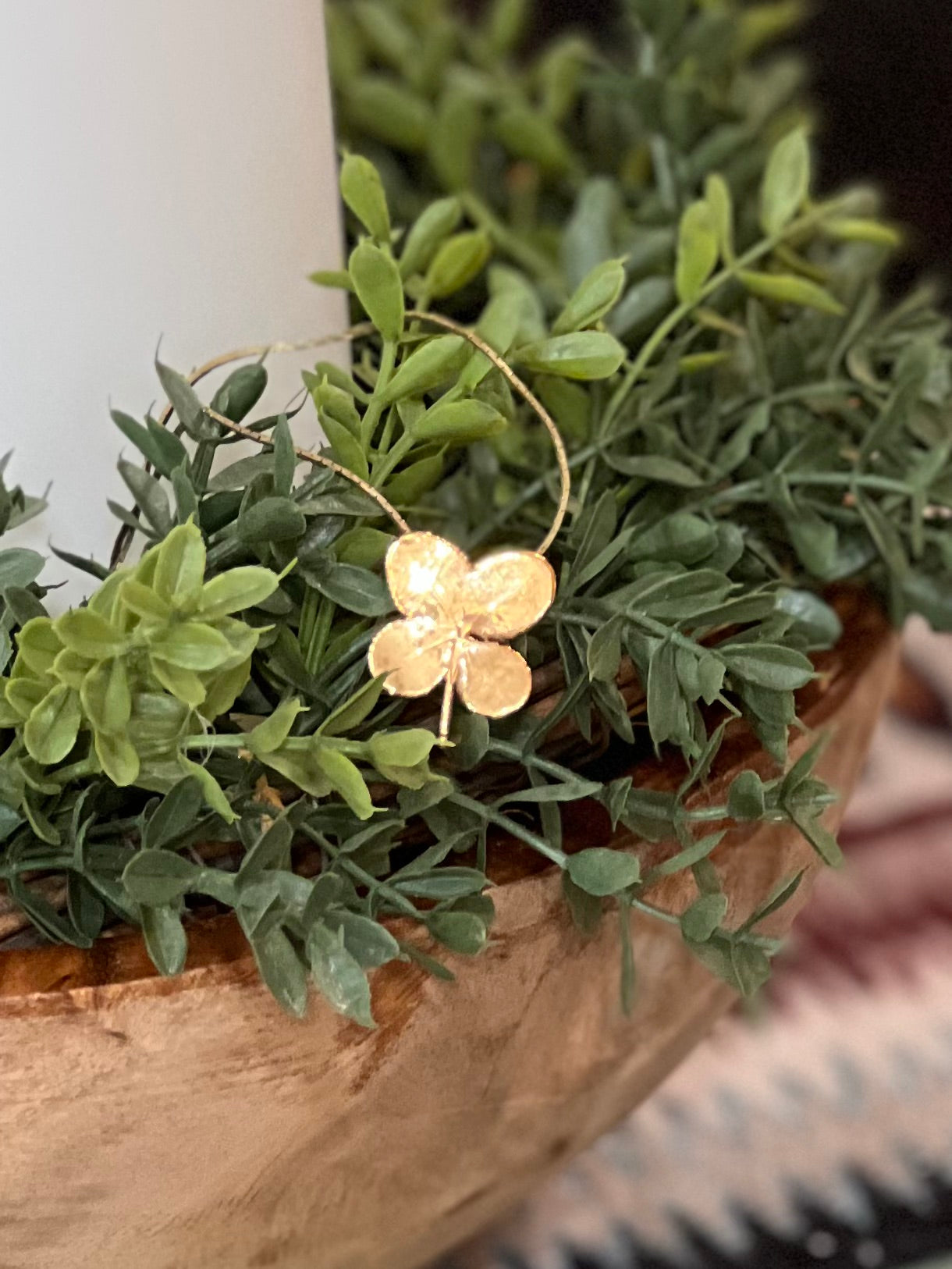 Gold-Toned Four Leaf Clover Necklace