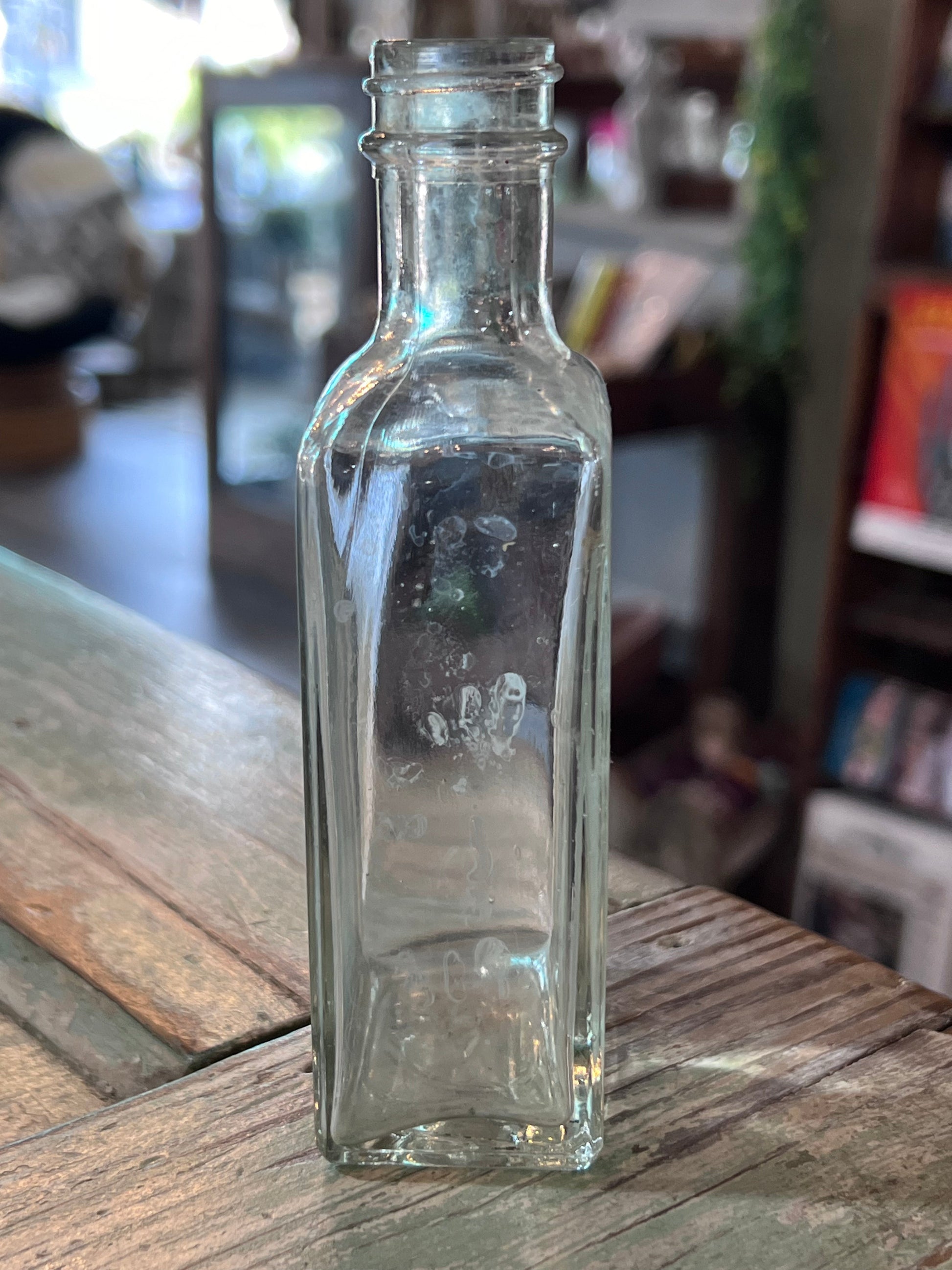 Clear Glass Squared Apothecary Jar