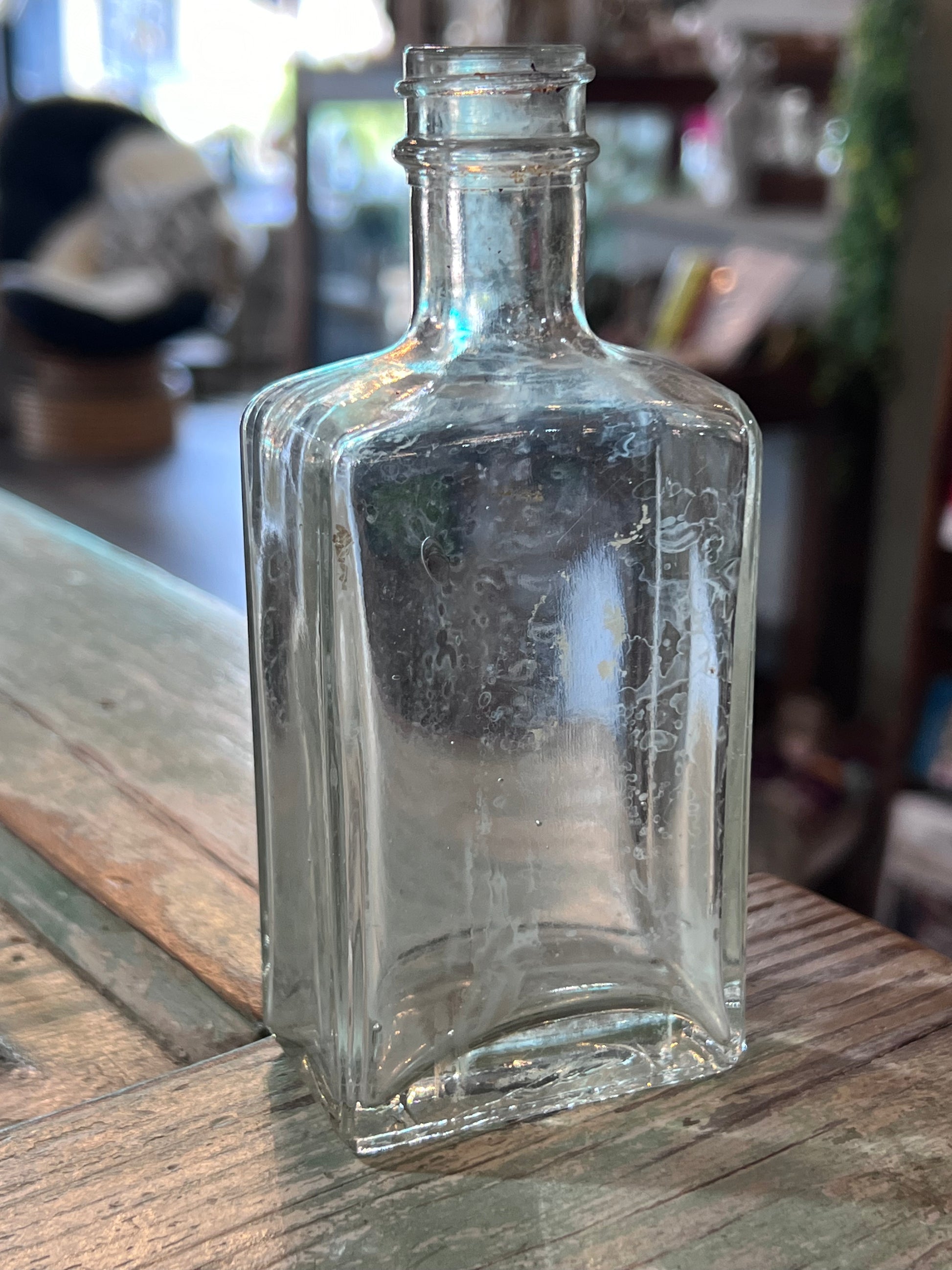 Clear Glass Squared Apothecary Jar