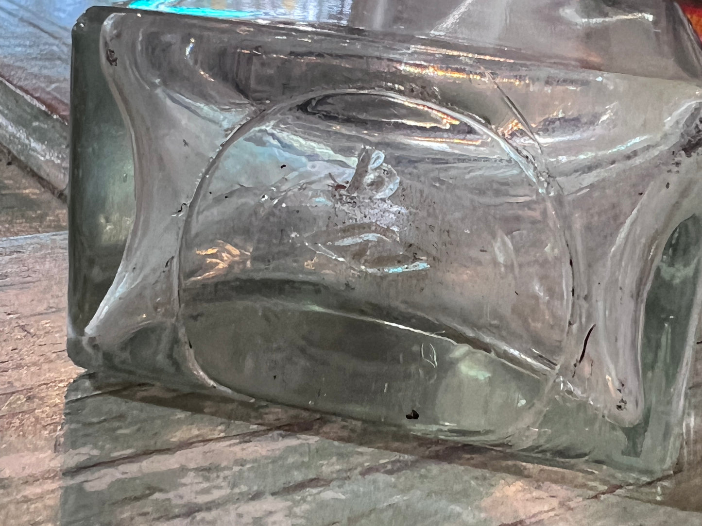 Clear Glass Squared Apothecary Jar