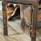 Antique Cast Iron Fireplace Surround: Black